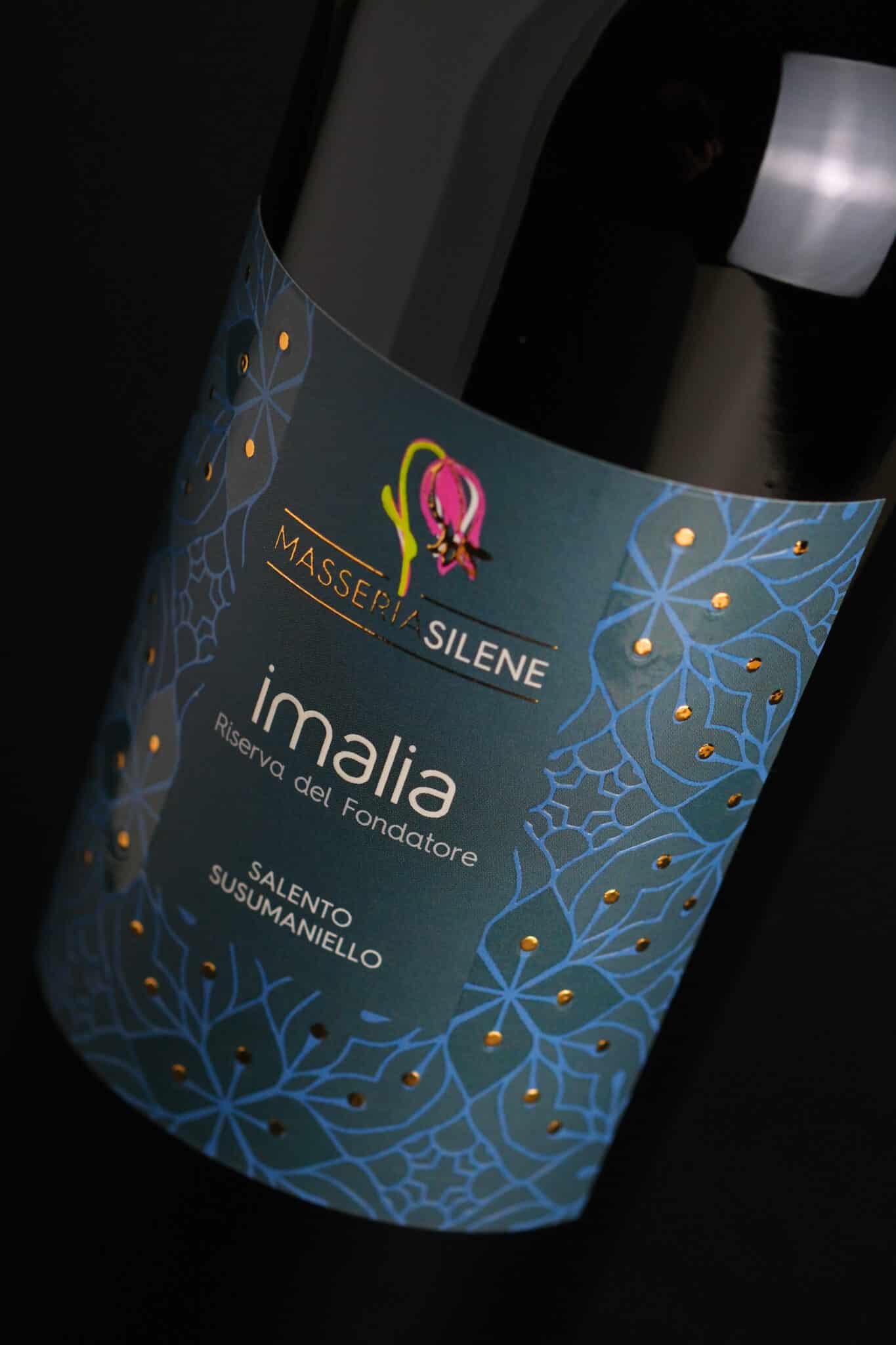 Damiano Misciali - Grafica Etichette vino e olio - grafica cataloghi, progettazione depliant, packaging, loghi | Design etichetta vino primitivo Masseria Silene (Br)